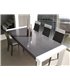 Mesa Comedor 17 - Mesa Blanco + Negro Salón Square
