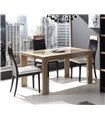 Mesa Comedor 22 - Mesa Nogal + Negro Salón Square