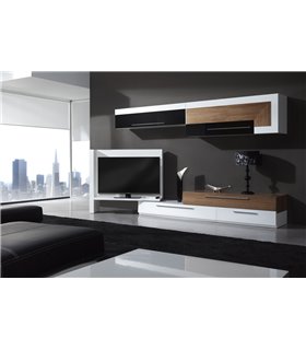 Composición 05 - Nogal + Blanco Salón Square